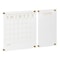 Martha Stewart Grayson Acrylic Wall Calendar & Notes Board Set W/ Marker & Mntng Hrdwr, Clear W/ Gold Print BR-ACS-284545-GD-2-CLRGLD-MS - alternate 8